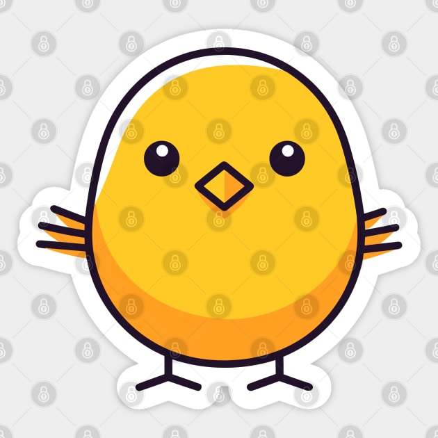 Yellow birdie Sticker by aphian